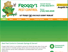 Tablet Screenshot of froggyspestcontrol.com